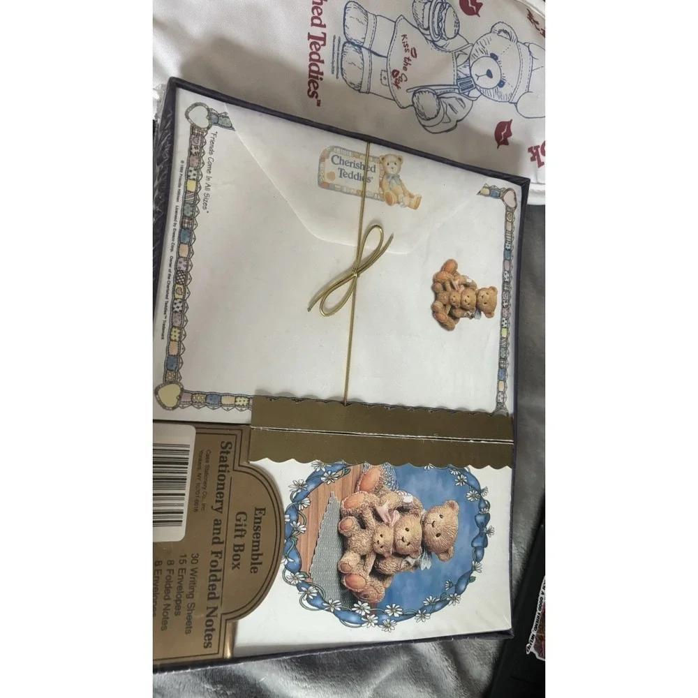 Case Vintage Stationery Cherished Teddies Boxed New Enesco 1999 W Hot Pad Granny